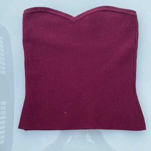 Aritzia maroon tube top